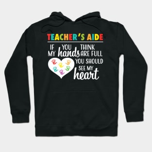 Teacher Aide Appreciation Cute Heart Gift Shirt for Women Hoodie